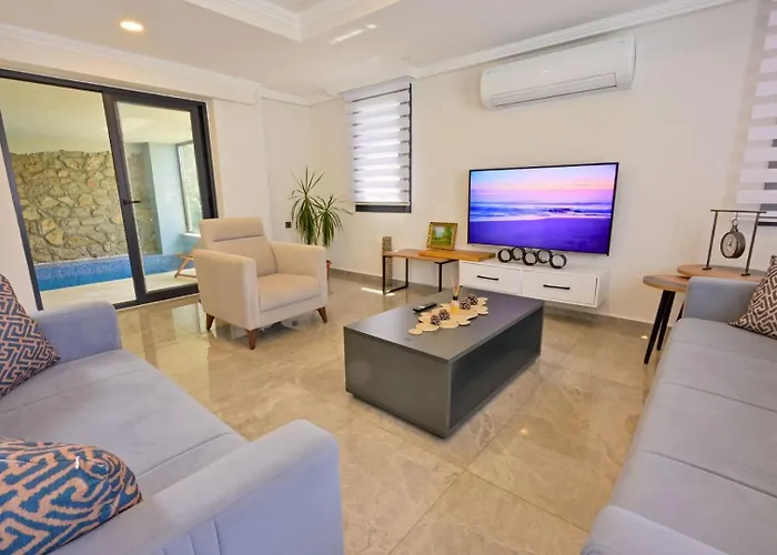 Luxury-holiday For 6 People With Turkish Bath & Sauna In Oeluedeniz Villa